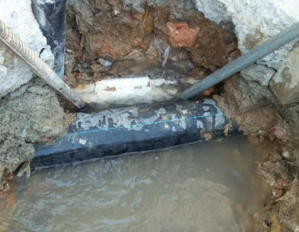 肃北测漏水之水管漏水